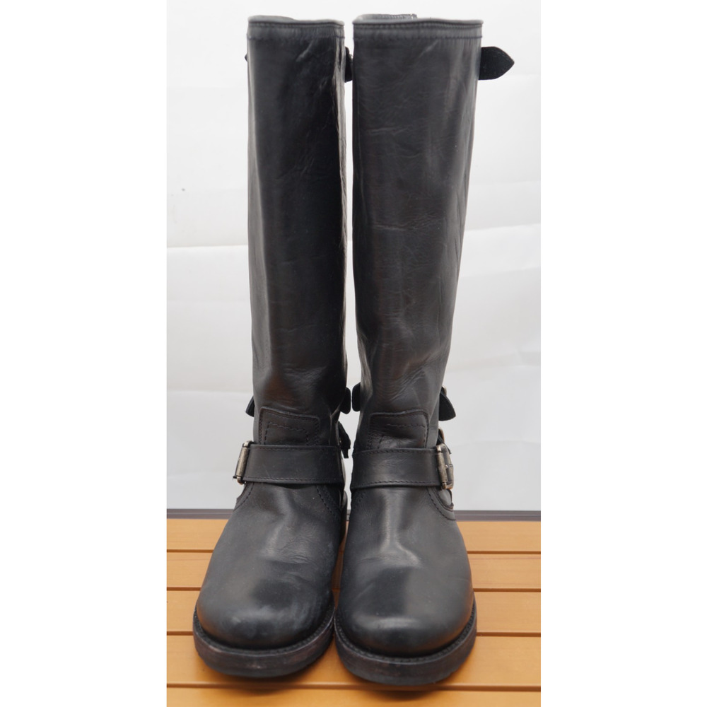 Frye Leather Womens Boots Veronica Back Zip Leather size 6.5B - Picture 3 of 9